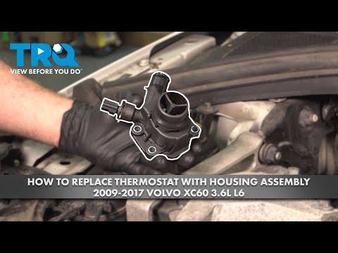 How to Replace Thermostat with Housing Assembly 2009-2017 Volvo XC60 3.6L L6