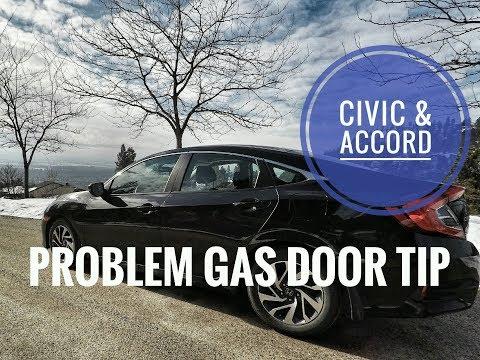 Honda Civic & Accord Capless Gas Door Problem TIP / FIX 2016 2017 2018 2019 2020 2021
