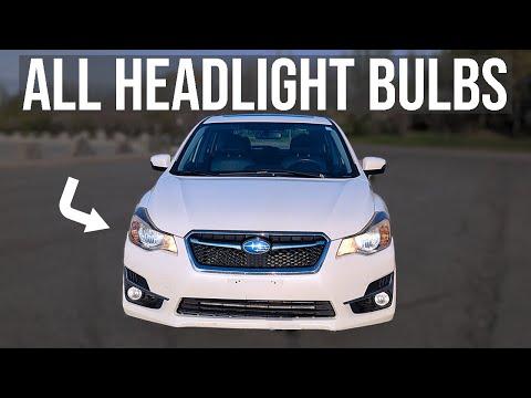 How to Replace Both Headlight Bulbs on a 2016 Subaru Impreza (Low & High Beam)