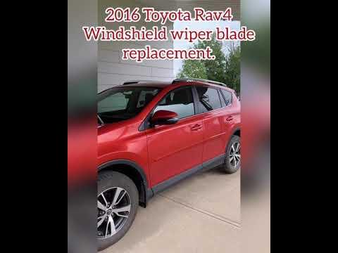 How to replace 2016 Rav4 windshield wiper blade driver's side