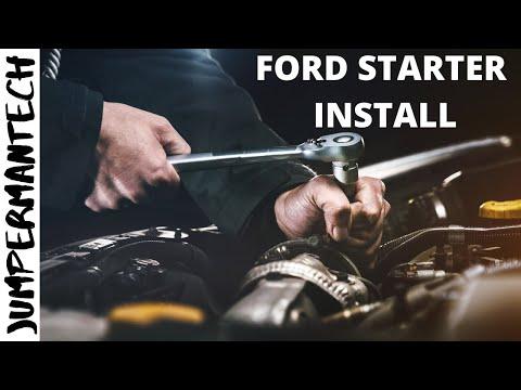How To Replace A Ford Econoline Starter (Ford Econoline Van) Car Starter Installation E150/E250/E350