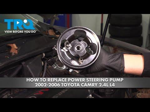 How to Replace Power Steering Pump 2002-2006 Toyota Camry 2.4L L4