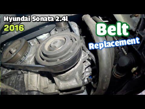 2016 Hyundai sonata replacing serpentine belt 2.4L