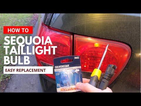 How to Replace Both Taillight Bulbs on a 2016 Toyota Sequoia