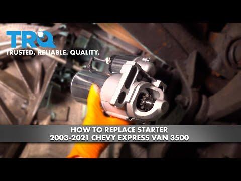 How to Replace the Starter Motor on a 2016 GMC Savana 2500