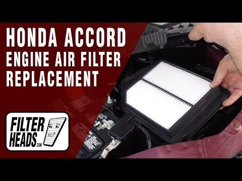 How to Replace Engine Air Filter 2015 Honda Accord L4 2.4L | TA26282, AF5193