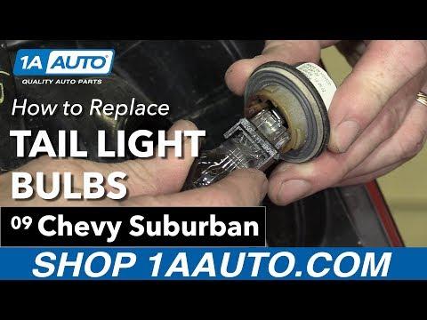 How to Replace Taillight Bulbs on a 2008 Chevrolet Suburban 1500 (3157-921-194)