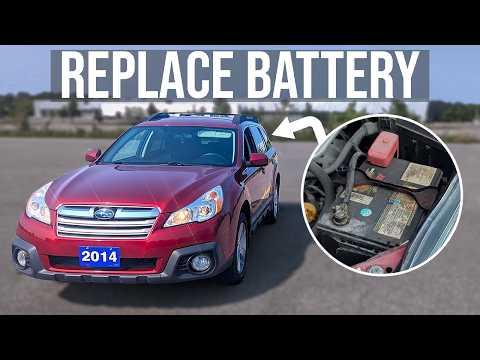 How to Replace the Battery on a 2010-2019 Subaru Outback (Engine: Flat 4 2.5L)