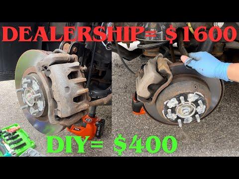2013-2019 Hyundai Santa Fe XL Front And Rear Brake Pads And Rotors