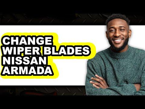 How to Replace Front Windshield Wiper Blades on a 2018 Nissan Armada