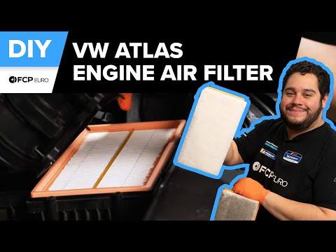 Volkswagen Atlas Engine Air Filter Replacement DIY (2018-2021 VW Atlas, MQB Platform, 3.6 VR6)