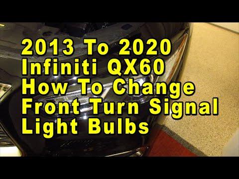 How to Replace Front Turn Signal Bulbs on a 2016 INFINITI QX60 (7440A/7440)