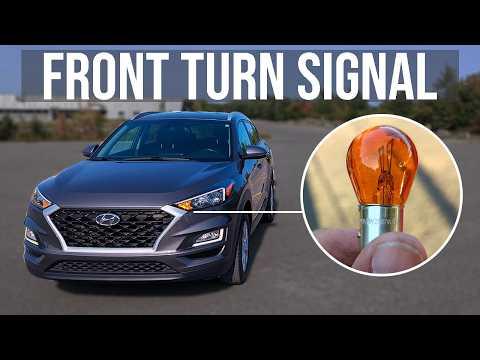 How to Replace Front Turn Signal Bulb - Hyundai Tucson (2016-2021)