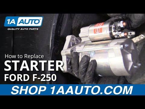 How to Replace the Starter Motor on a 2016 Ford F-250 Super Duty