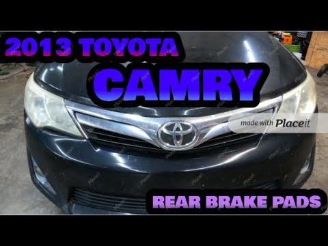 2013 Toyota Camry rear brake pad replacement tutorial