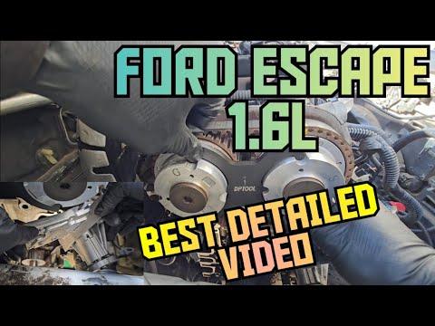 2013-2016 Ford Escape 1.6L timing belt & water pump replacement Detailed