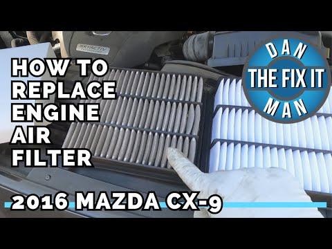 2016 - 2022 Mazda CX-9 How To Replace the Engine Air Filter - EASY DIY!
