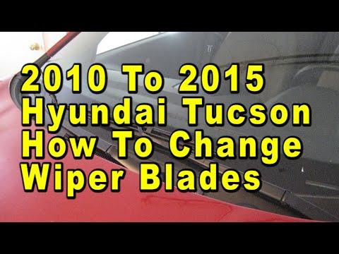 How to Replace Front Windshield Wiper Blades on a 2005-2015 Hyundai Tucson