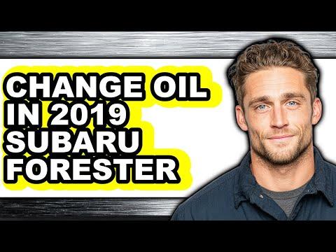 How To Change Oil In 2019 Subaru Forester - Full Guide
