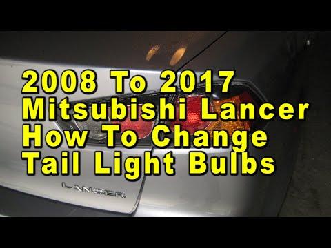 How to Replace Taillight Bulbs on a 2016 Mitsubishi Lancer (Left & Right)