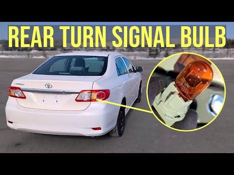 How to Replace Rear Turn Signal Bulb - Toyota Corolla (2009-2013)