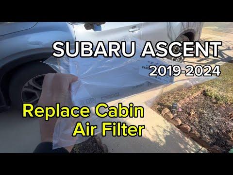 How to Replace the Cabin Air Filter on a 2019 Subaru Ascent (Glove Box Method)