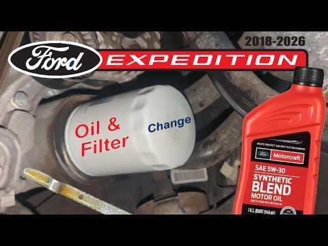 How to Change Engine Oil and Filter on a 2015-2024 Ford Expedition 3.5L EcoBoost (Engine: V6 3.5L)