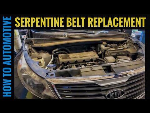 Kia Sportage 2.4l Engine: How To Replace Serpentine Belt