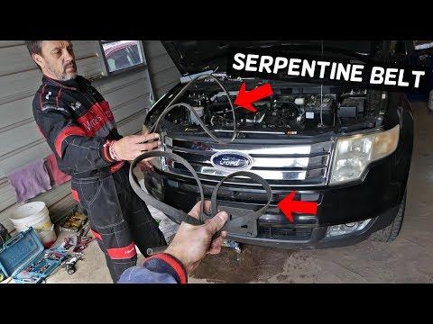 How to Replace the Serpentine Belt on a 2015-2018 Ford Edge (Engine: V6 3.5L)