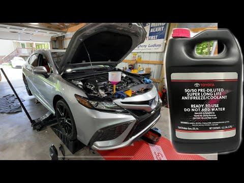 How to change your Toyota Camry Hybrid Inverter and Engine Coolant. 100,000 mile service