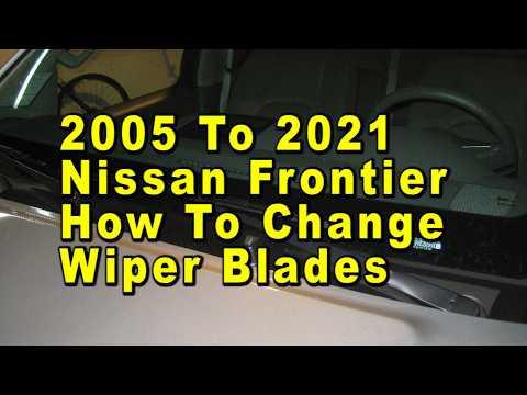 2005 To 2021 Nissan Frontier How To Change Windshield Window Wiper Blades With Sizes & Part Numbers