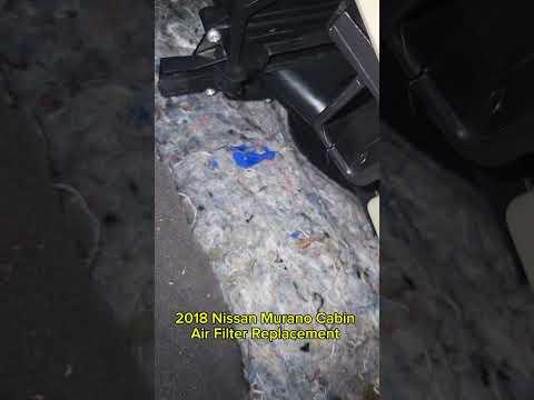 2018 Nissan Murano Cabin Air Filter Replacement