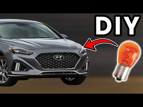 DIY 2018-2019 Hyundai Sonata Front Turn Signal Bulb Replacement | How To Change Turn Signal Bulb