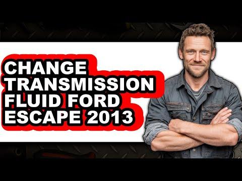 How To Change Transmission Fluid Ford Escape 2013 (Only Way)
