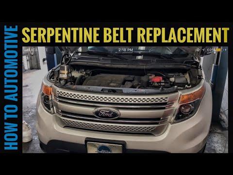 How to Replace the Serpentine Belt on a 2011-2019 Ford Explorer (Engine: V6 3.5L)