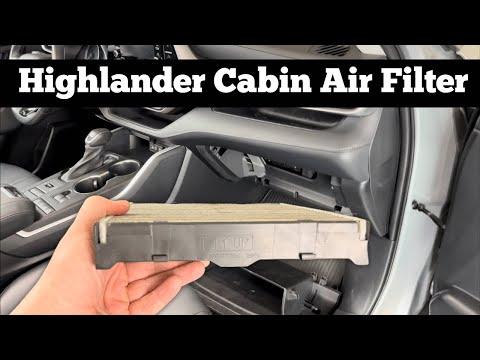 How to Replace the Cabin Air Filter on a 2020 Toyota Highlander