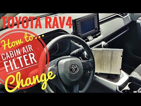 2019 - 2021 Toyota Rav4 Cabin Air Filter Replacement / Change