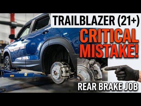 How to Replace Rear Brake Pads on a 2021 Chevrolet Trailblazer (EPB Service Mode)