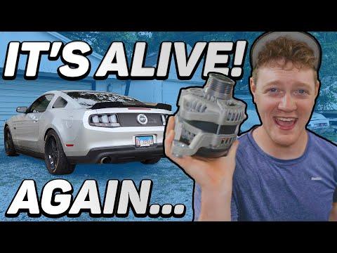 Replacing the Mustang's alternator! | "Check Charging System" Fix