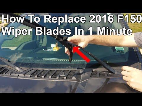 How to Replace Front Windshield Wiper Blades on a 2016 Ford F-150