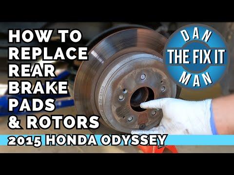 2011 - 2017 Honda Odyssey - Replacing Rear Brake Pads & Rotors - Easy DIY with Torque Specs