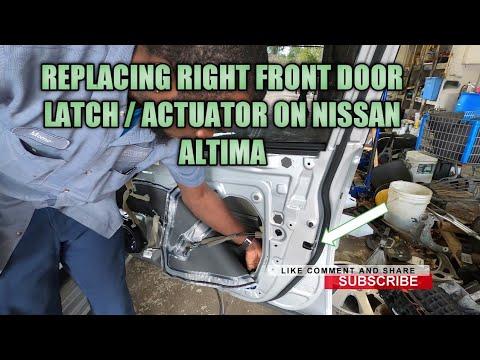 replacing right front door latch / actuator on nissan altima