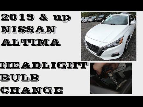 How To Change Headlight bulbs in Nissan Altima 2019 and up