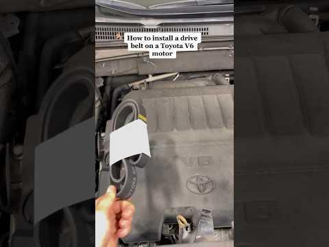 Drive Belt Replacement | Toyota | Tips and Tricks #howto