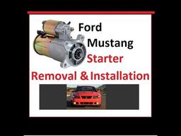 Ford Mustang Starter removal & Replacement. How to change a starter