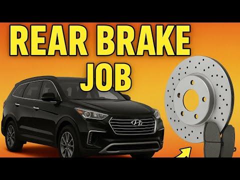 Hyundai Santa Fe XL Rear Brake Pad And Rotor Replacement