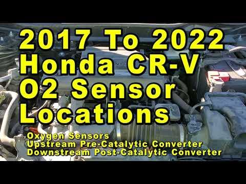 2017 To 2022 Honda CR-V O2 Oxygen Sensor Locations Upstream & Downstream Pre & Post Cat