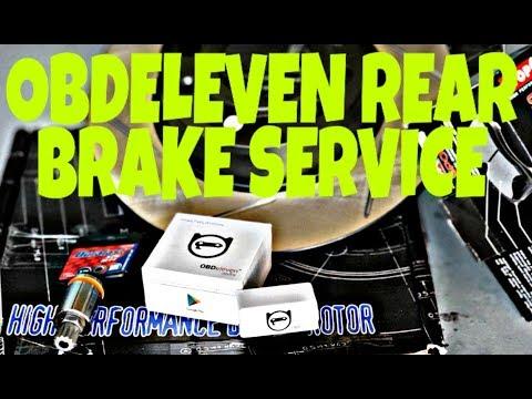 OBDELEVEN REAR BRAKE SERVICE DIY STOPTECH AUDI A3 2016