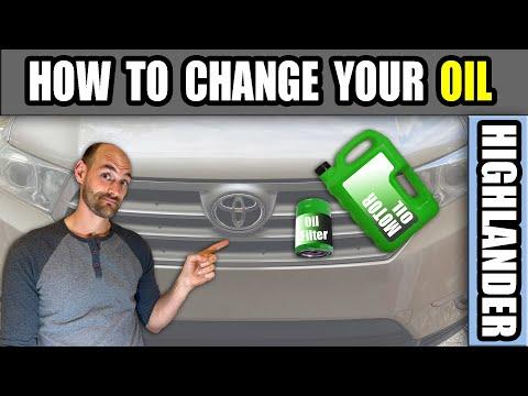 How to Change the Oil in a Toyota Highlander 3.5 V6 (2008-2013)