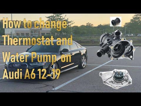 How to Replace Thermostat Assembly Kit and Water Pump on 2016 Audi A6